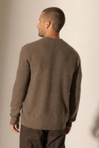 Jersey Cuello Redondo 4 Hilos - Aidan - Taupe Chiné