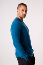 Pull Col Rond 4 Fils Aidan - Paon