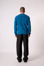 Pull Col Rond 4 Fils Aidan - Paon