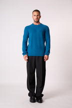 Pull Col Rond 4 Fils Aidan - Paon