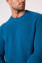 Pull Col Rond 4 Fils Aidan - Paon