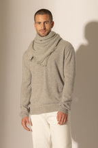 Square Scarf - Firvidas - Heathered Grey