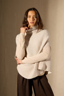 Cape Col Montant 6 Fils - Gache - Beige Chiné