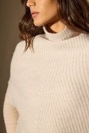 Cape Col Montant 6 Fils - Gache - Beige Chiné