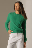 Pull Col Rond 4 Fils - Corva - Menthe