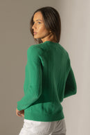 Pull Col Rond 4 Fils - Corva - Menthe