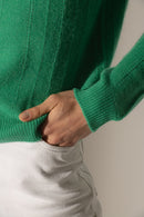 Pull Col Rond 4 Fils - Corva - Menthe