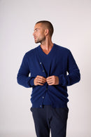 Cardigan Col V - Errol - Minuit