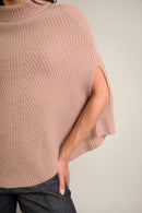 Cape Col Montant 6 Fils - Gache - Camel Chiné