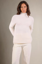 Pull Col Montant 6 Fils Mairos - Neige