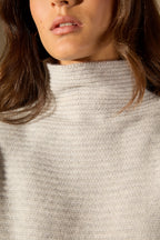 Pull Col Montant 6 Fils Mairos - Glacier Chiné
