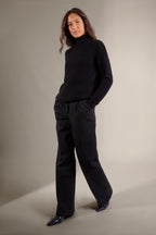 Pull Col Montant 6 Fils Mairos - Noir