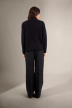 Pull Col Montant 6 Fils Mairos - Noir