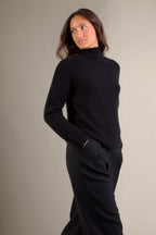 Pull Col Montant 6 Fils Mairos - Noir