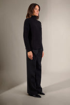 Pull Col Montant 6 Fils Mairos - Noir