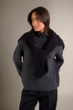 High Neck 8-Thread Jumper - Somba - Charcoal Marl