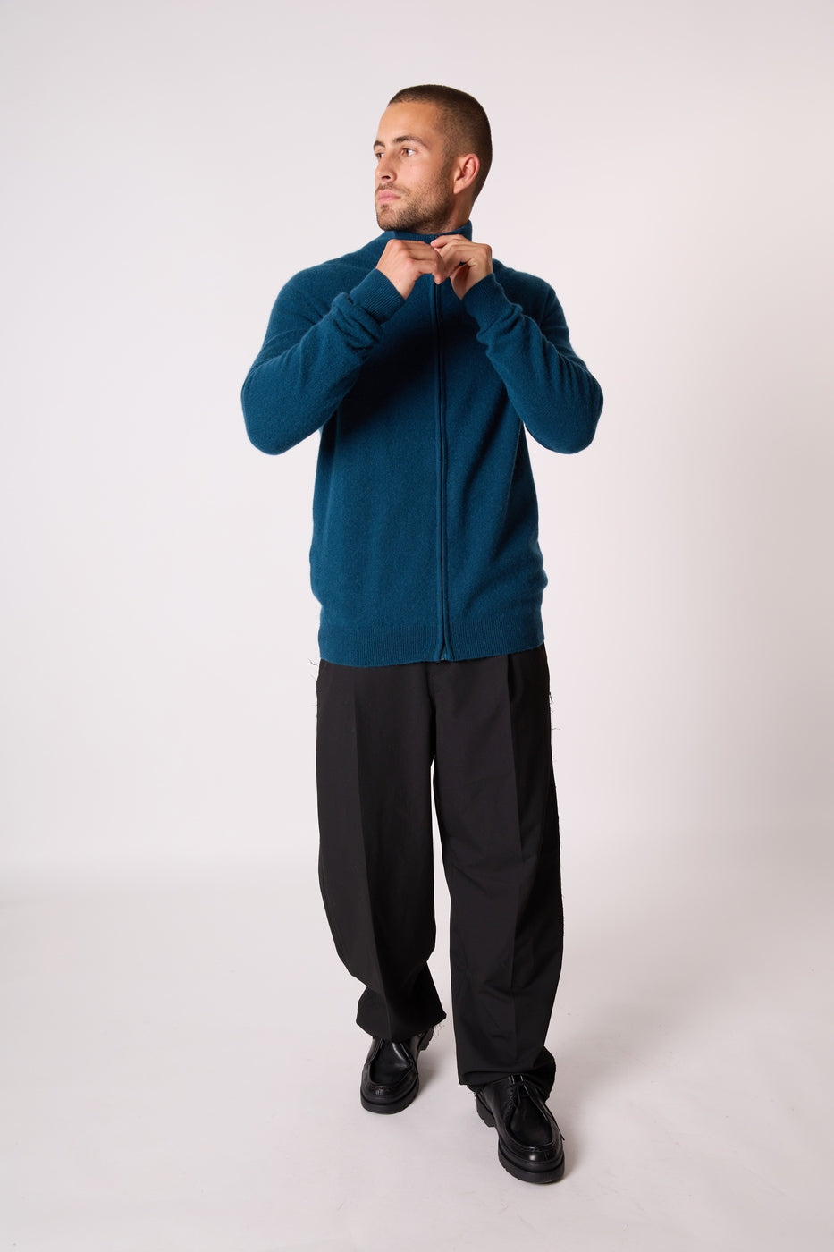 Gilet Zippé Col Montant Cody - Vert Canard