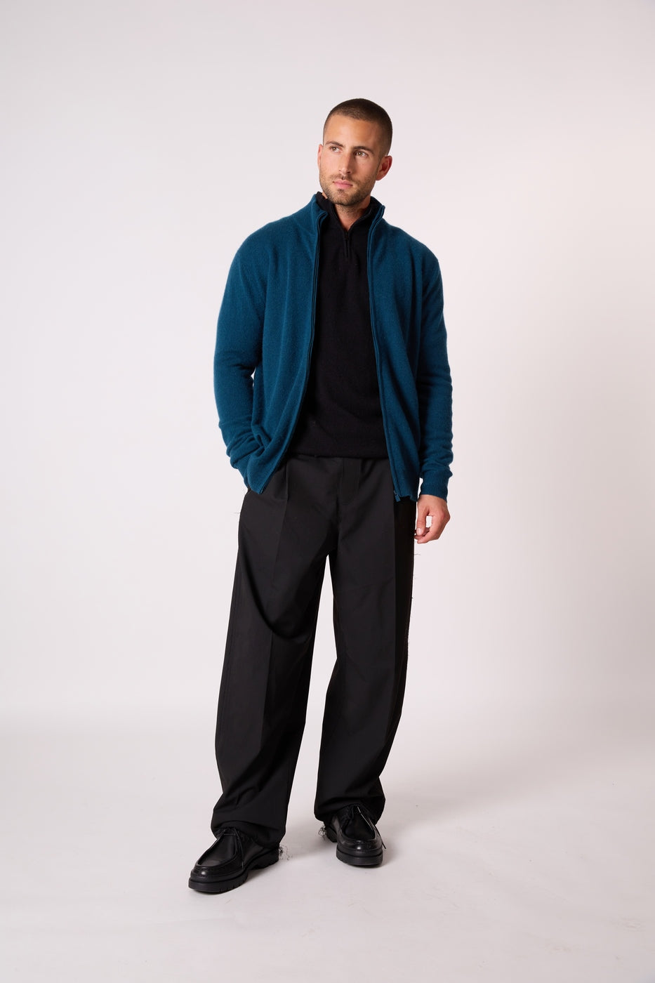 Gilet Zippé Col Montant Cody - Vert Canard