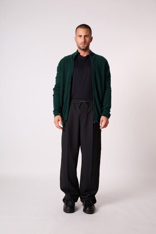 Gilet - 100% Cachemire 2 Fils - Cyprès - Homme