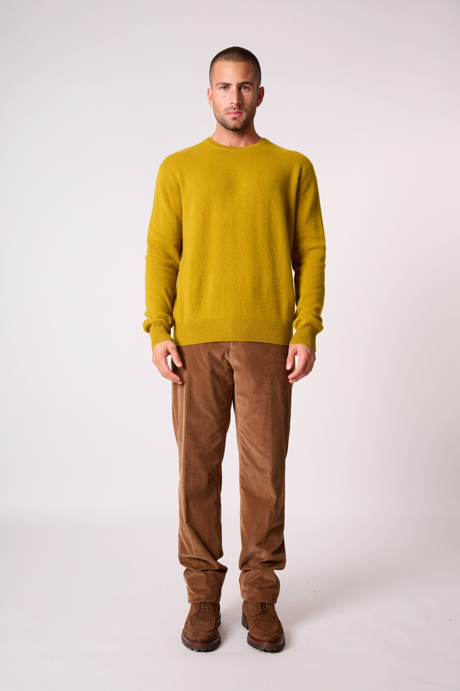 Pull Col Rond Blake - Doré