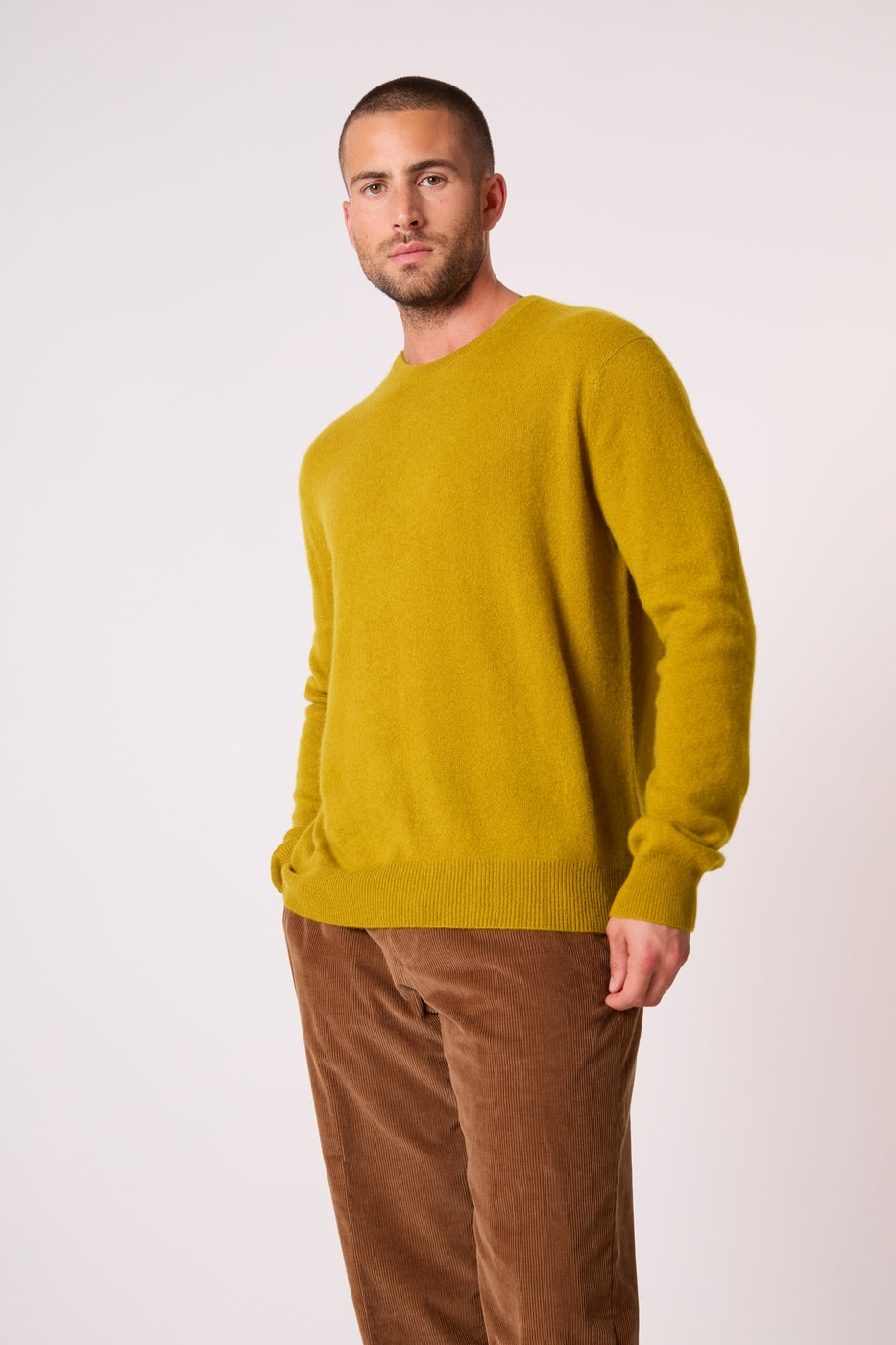 Pull Col Rond Blake - Doré