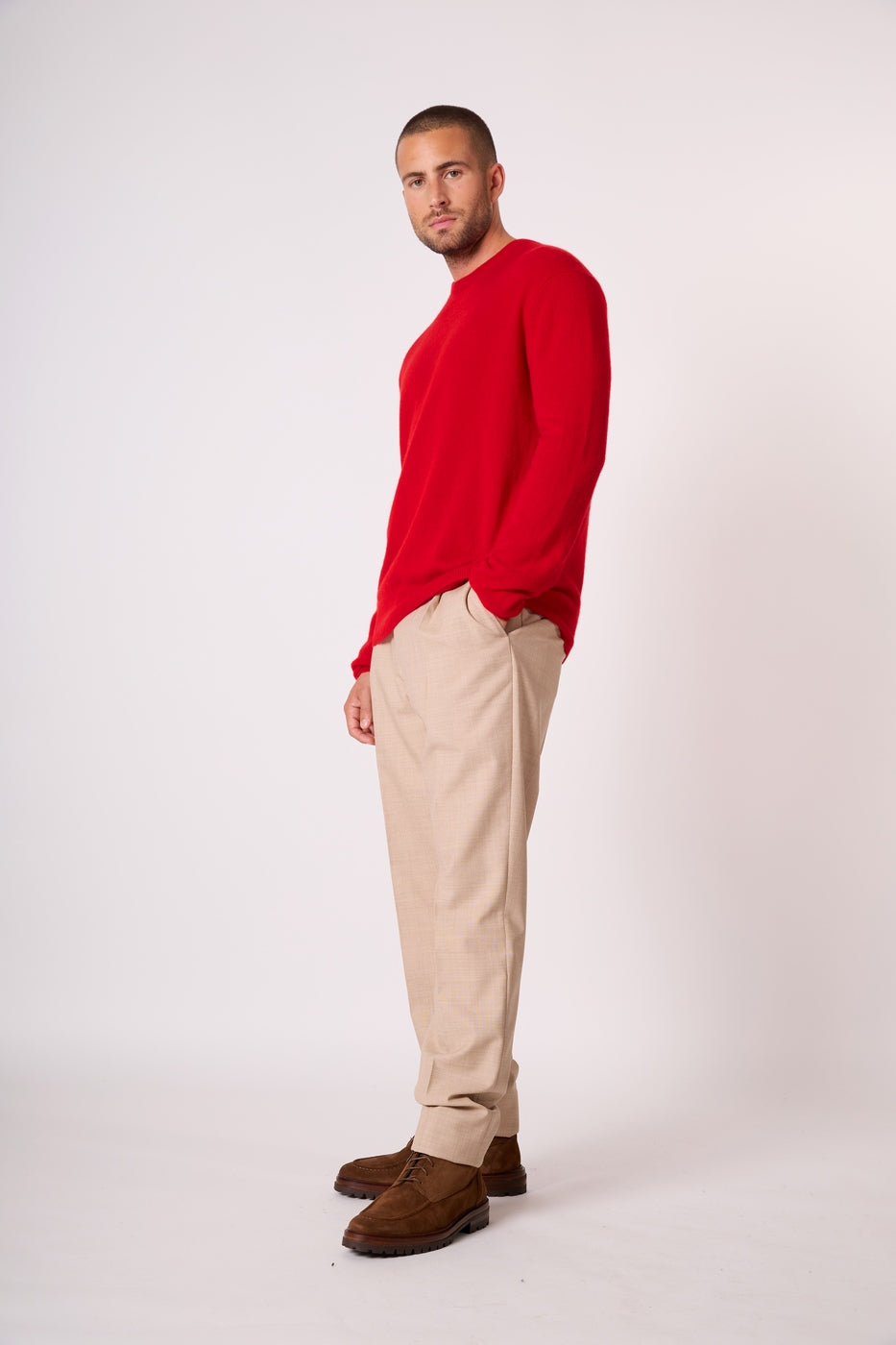 Pull Col Rond Blake - Rouge