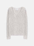Pull Col V Shannon - Gris Perle Chiné