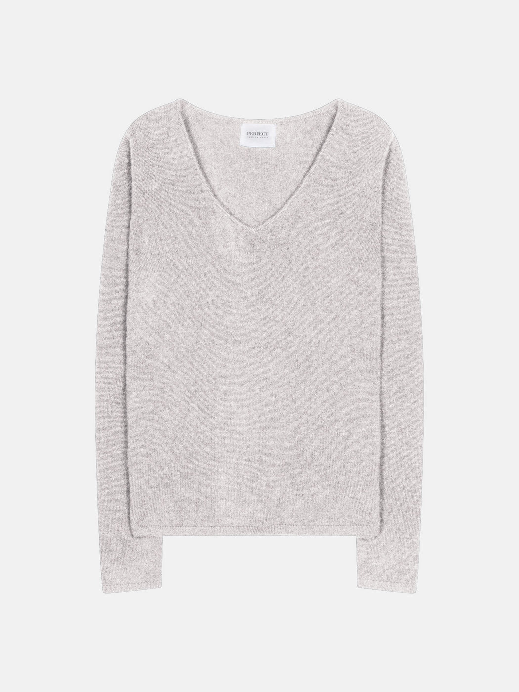 Pull Col V Shannon - 100% Cachemire 2 Fils - Gris Perle Chiné - Women