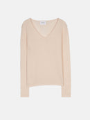 Jersey con cuello en V - Shannon - Polvo