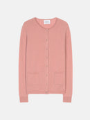 Cardigan Col Rond - Amy - Bois De Rose