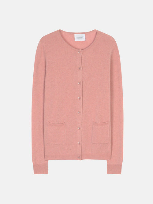 Cardigan Col Rond - Amy - Bois De Rose