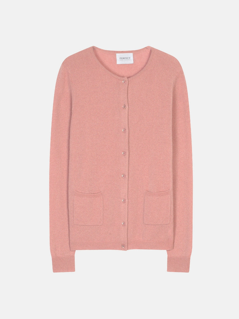 Cardigan Col Rond - Amy - Bois De Rose