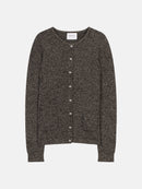 Cardigan - 100% Cachemire 2 Fils - Noir/Blanc - Femme