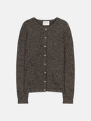 Cardigan - 100% Cachemire 2 Fils - Noir/Blanc - Femme
