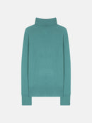 Jersey de cuello alto - Tracy - Azul Verde