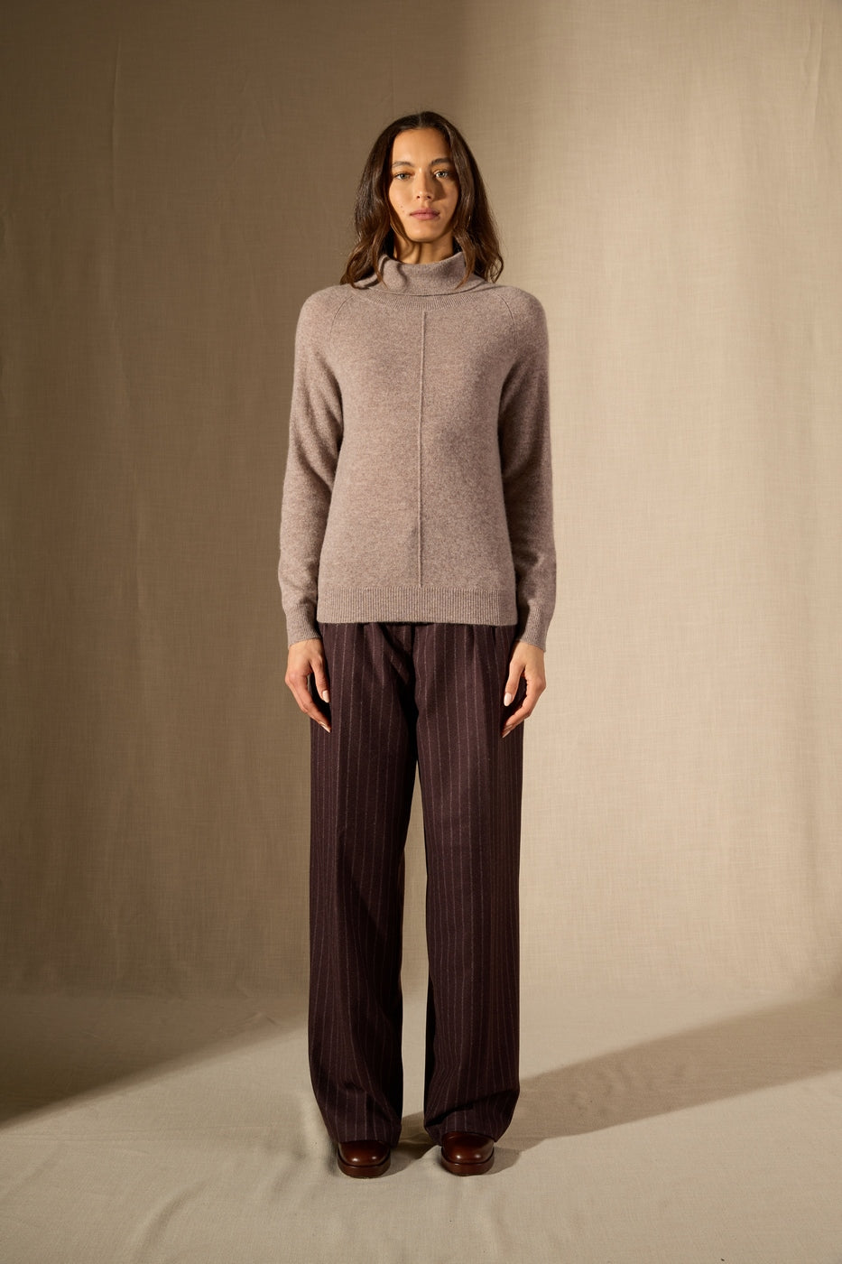 Turtleneck Sweater - Carrick - Heathered Caribou