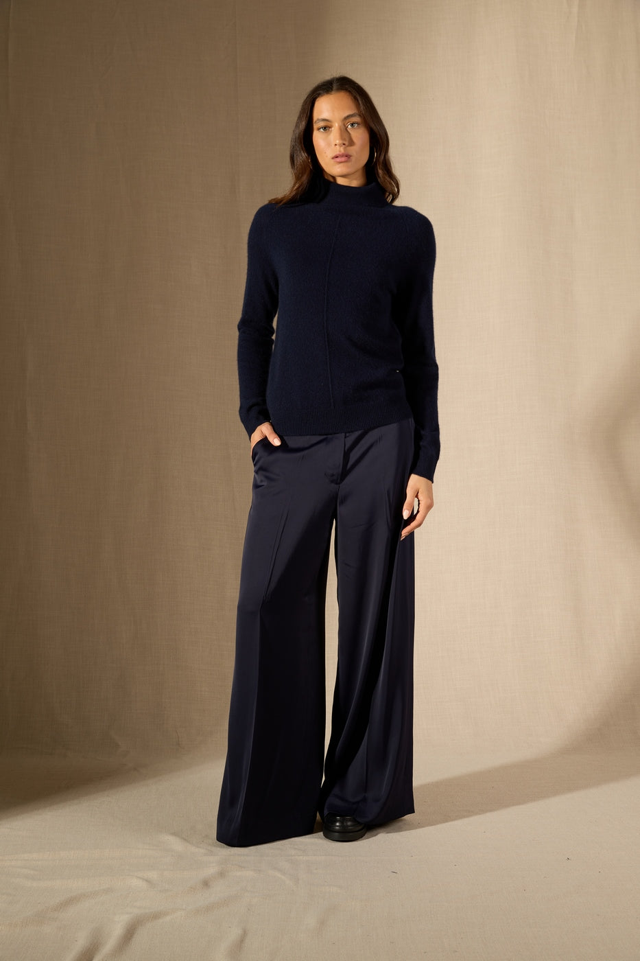 Pull Col Roulé - Carrick - Navy