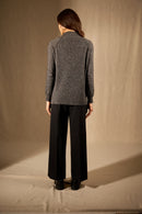 Pull Col Montant - Mollayra - Noir/Blanc