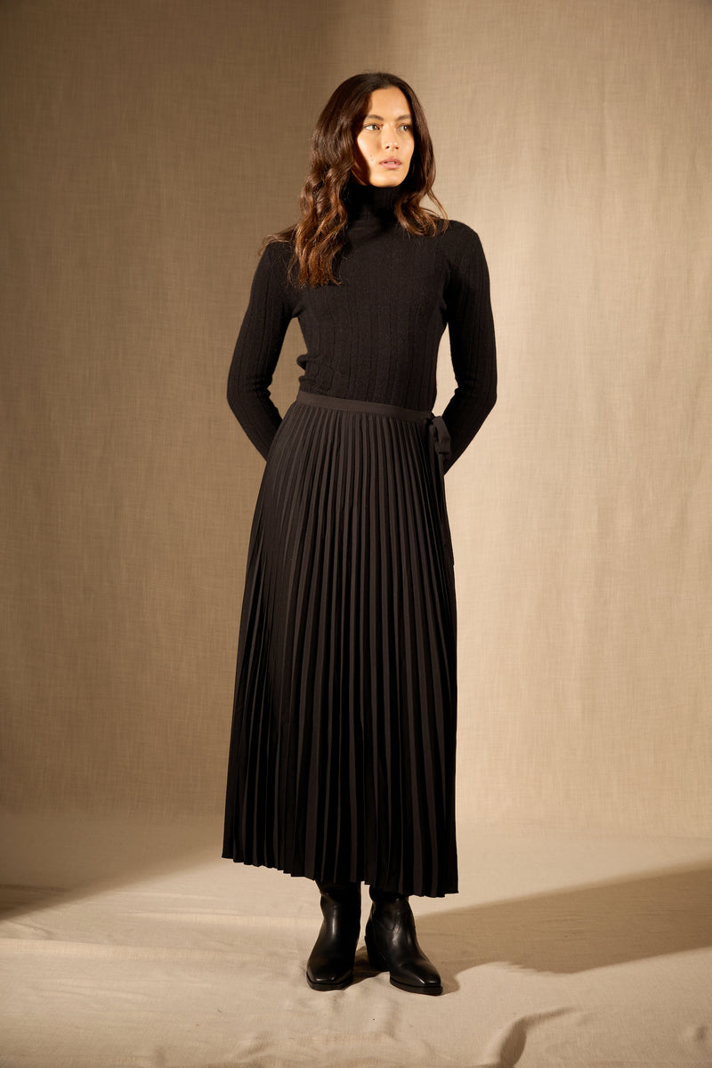 Pull Col Roulé - Ysaline - Noir