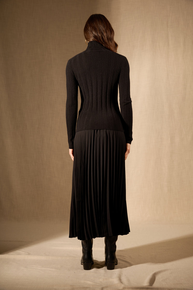 Pull Col Roulé - Ysaline - Noir