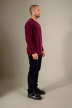 Round Neck 4-Ply Jumper - Eden - Blackberry