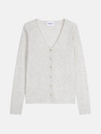 Cardigan Col V Paige - Gris Perle Chiné