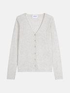 Cardigan Col V Paige - Gris Perle Chiné