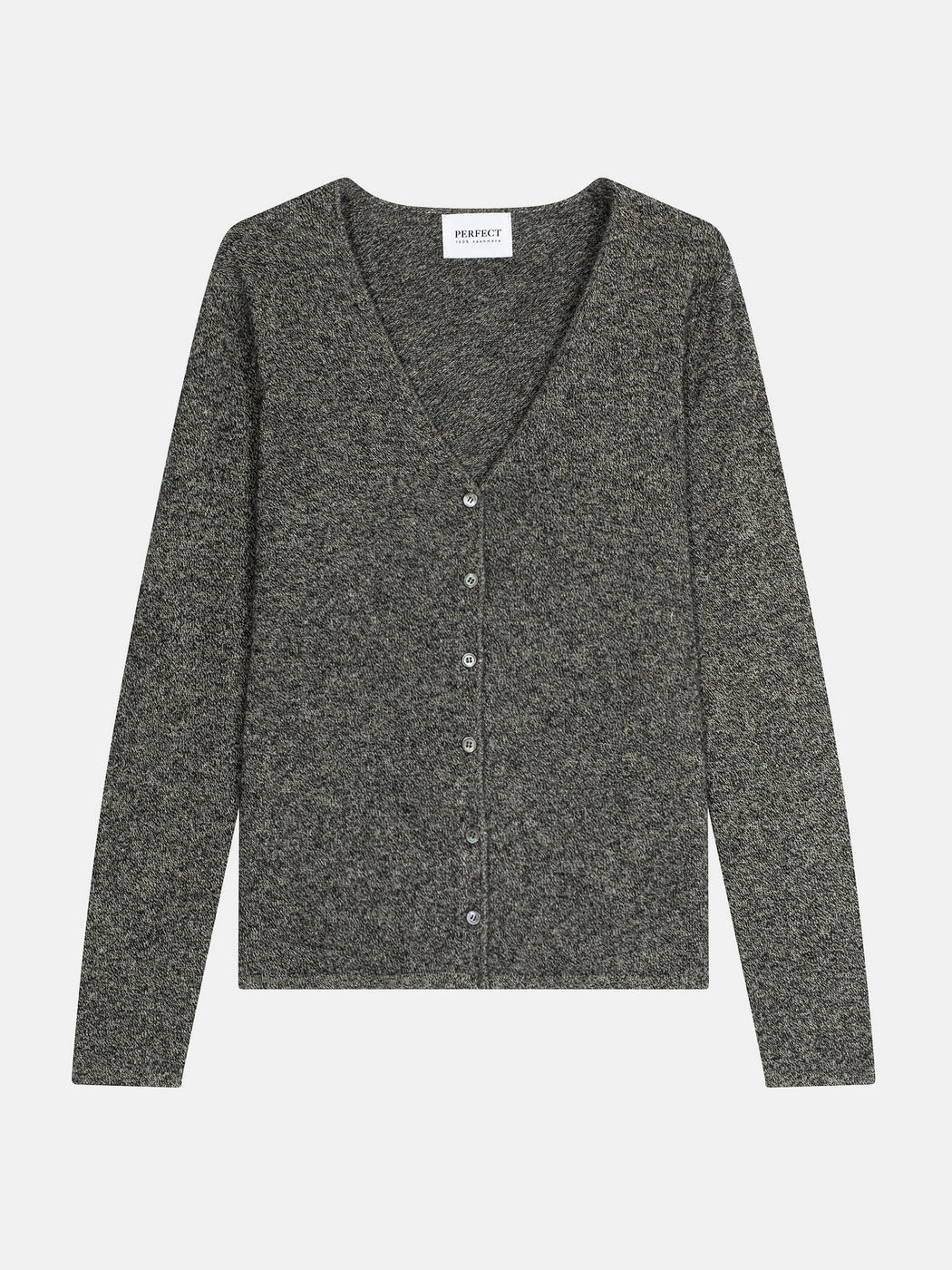 Cardigan Col V Paige - Noir/Blanc