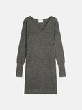 Robe Col V - Joy - Noir/Blanc