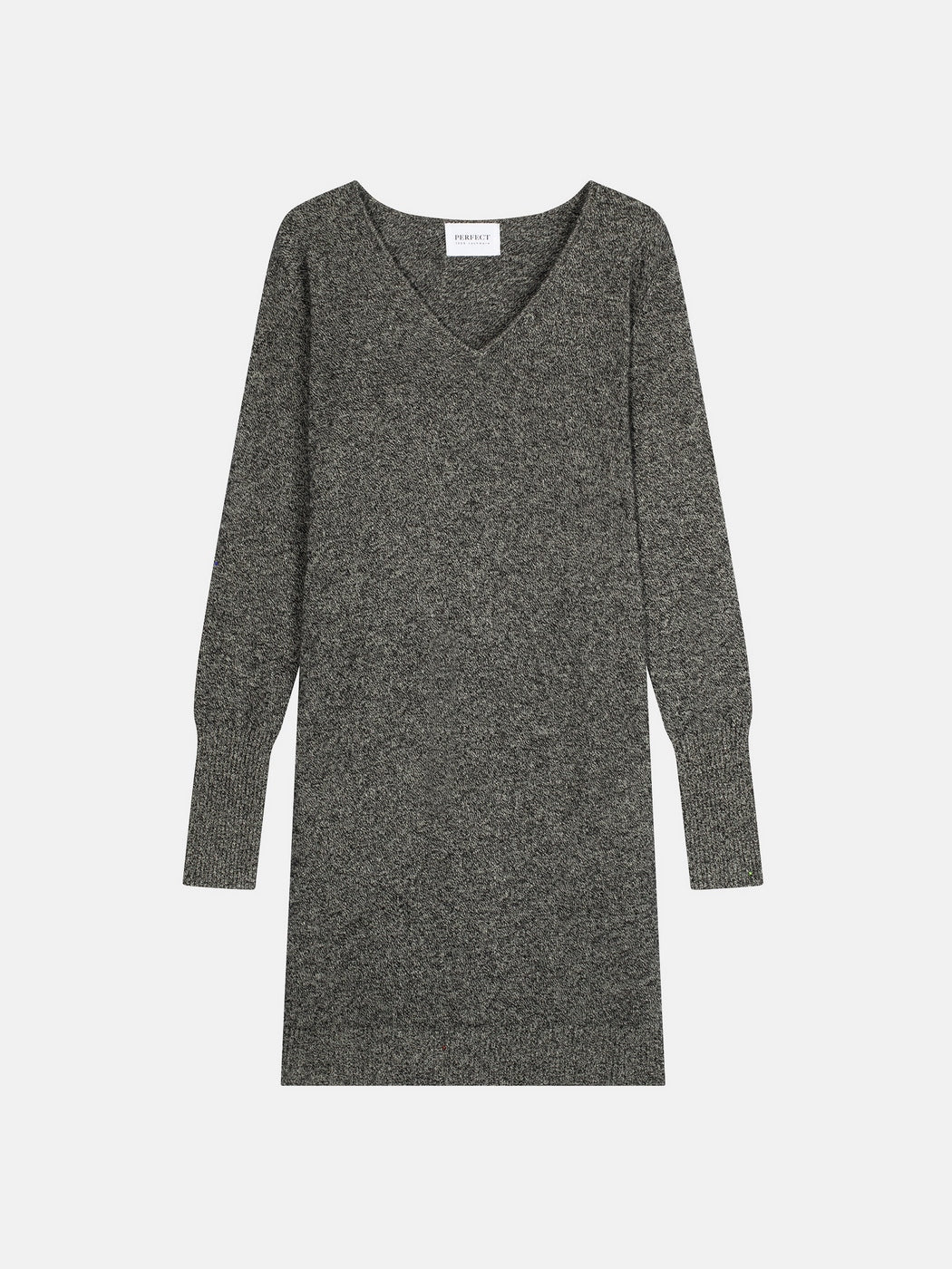 Robe Col V - Joy - Noir/Blanc