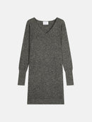 Vestido con cuello en V - Joy - Negro/Blanco