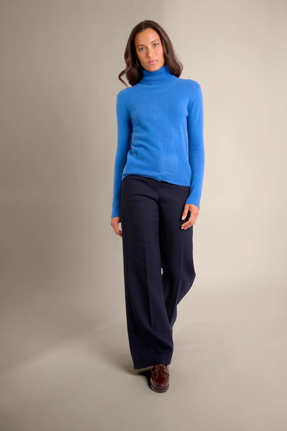 Pull Col Roulé - Ashley - Ardoise
