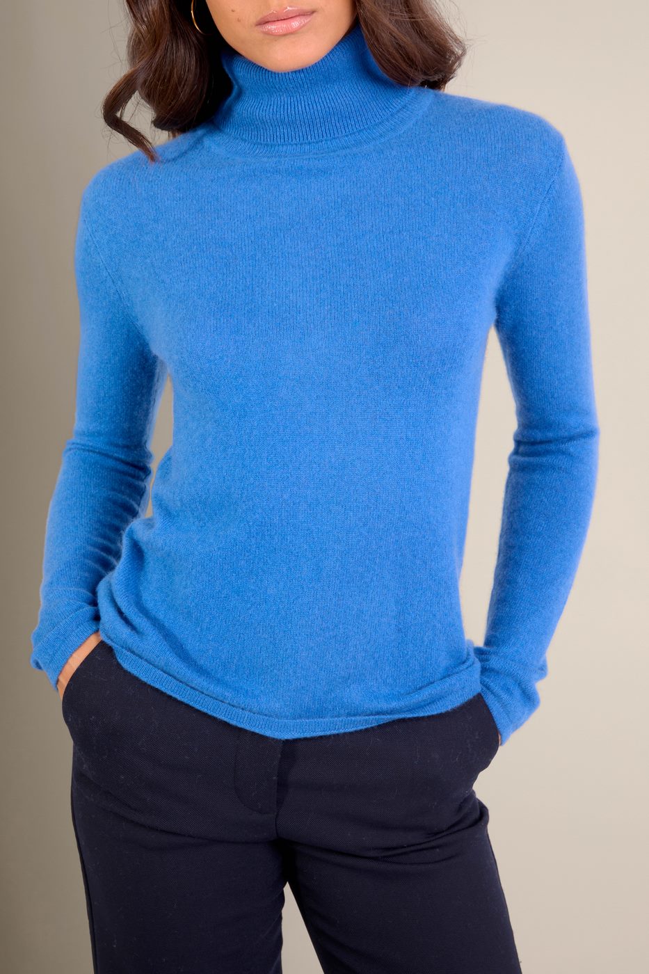Pull Col Roulé - Ashley - Ardoise