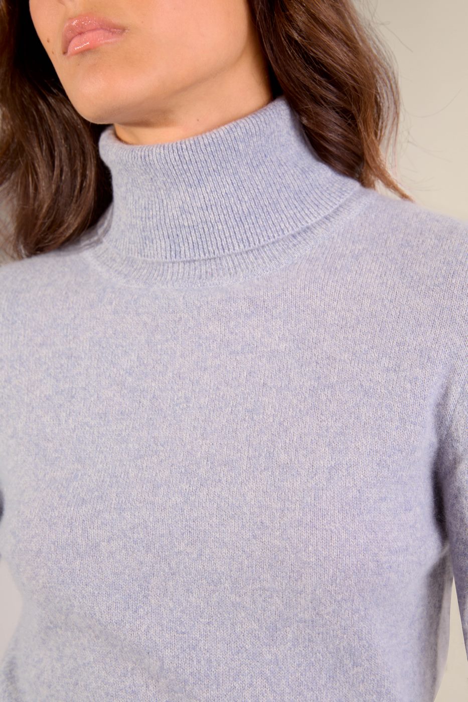 Jersey Cuello Vuelto - Bise - Azul Marfil